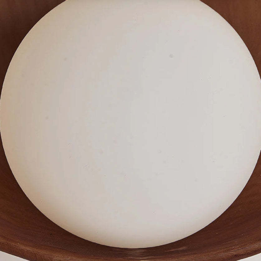 Minimalist Round Iron Resin Sconce