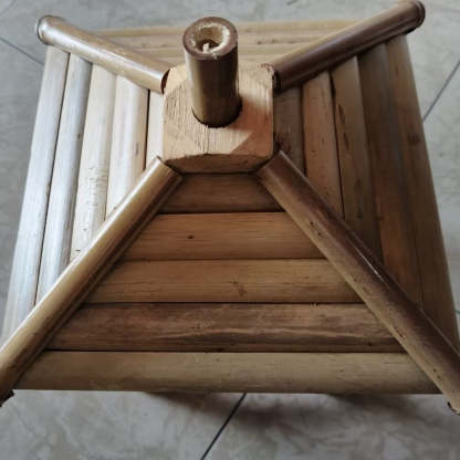 Japanese Rustic Bamboo Woven Pendant Light