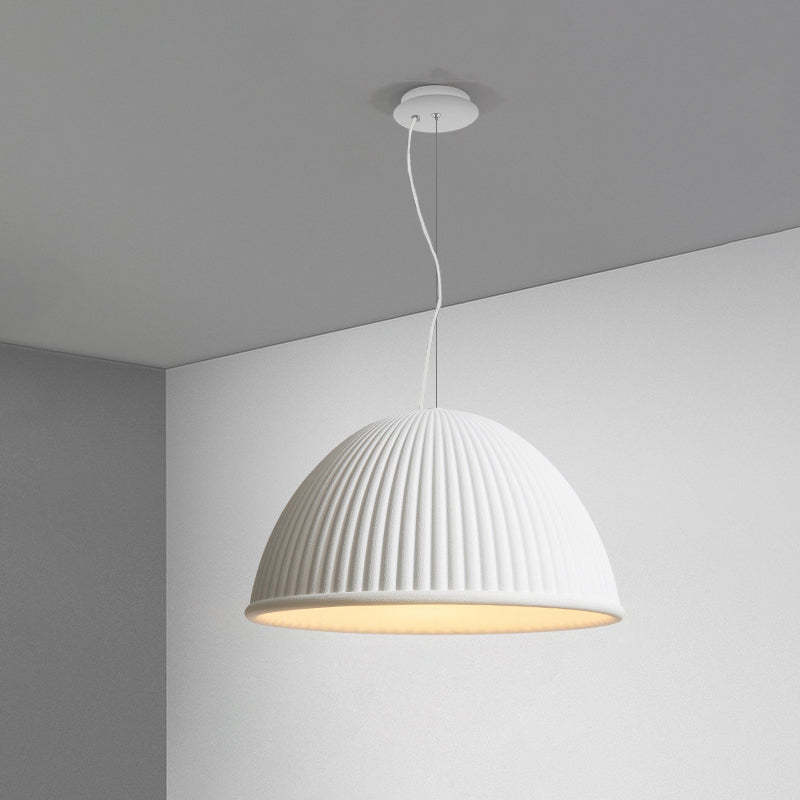 Scandinavian Resin Half Circle Stripe Pendant Light