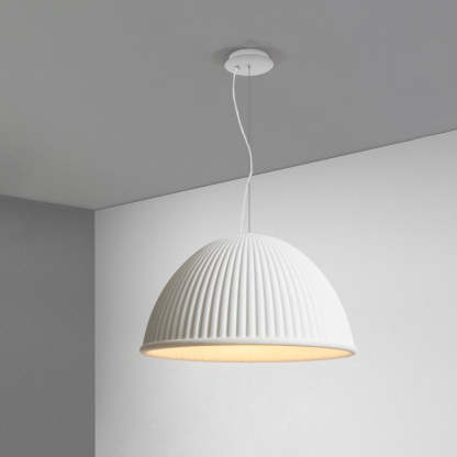 Scandinavian Resin Half Circle Stripe Pendant Light