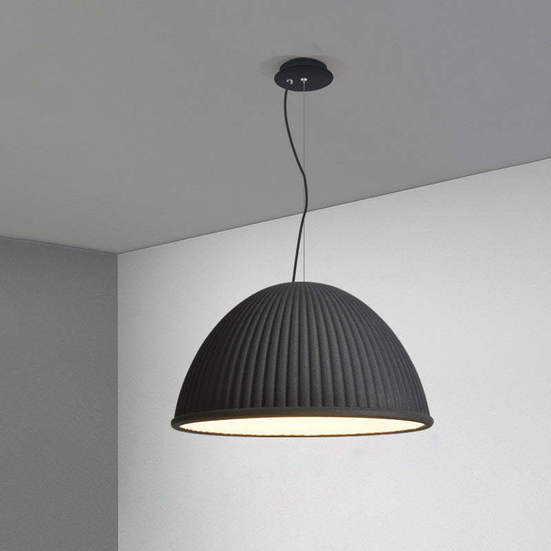 Scandinavian Resin Half Circle Stripe Pendant Light