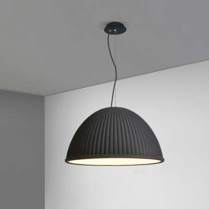 Scandinavian Resin Half Circle Stripe Pendant Light