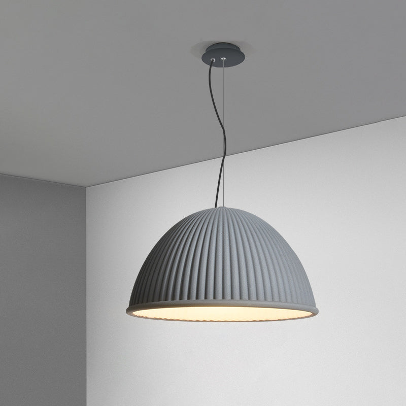 Scandinavian Resin Half Circle Stripe Pendant Light