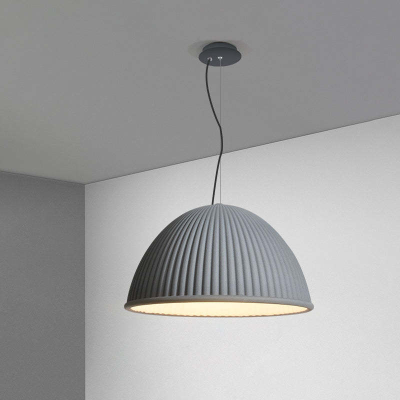 Scandinavian Resin Half Circle Stripe Pendant Light