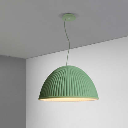 Scandinavian Resin Half Circle Stripe Pendant Light