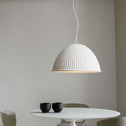 Scandinavian Resin Half Circle Stripe Pendant Light