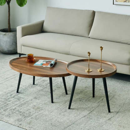 Minimalist Metal Round Coffee Table