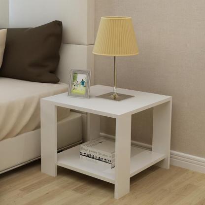 Minimalist Engineered Wood Coffee Table 2-Tier