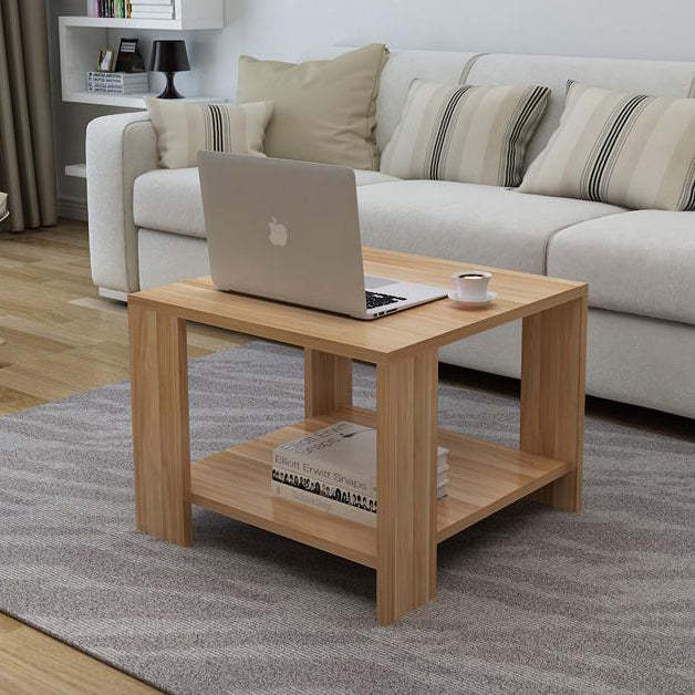 Minimalist Engineered Wood Coffee Table 2-Tier