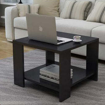Minimalist Engineered Wood Coffee Table 2-Tier