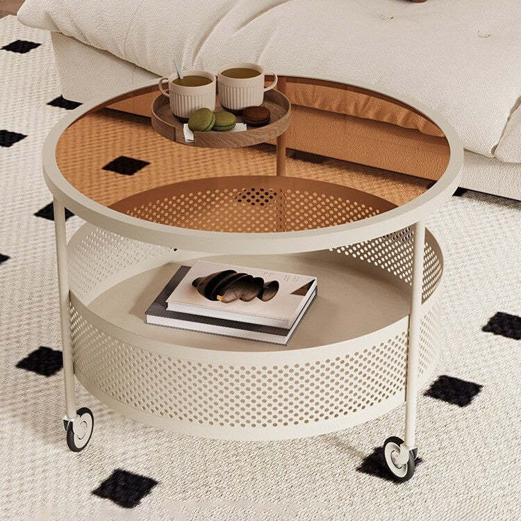 Minimalist Glass 1-Storage Cart