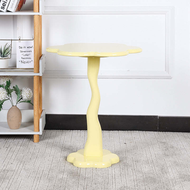 Minimalist Steel Flower-Shaped Coffee Table