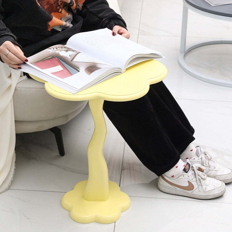 Minimalist Steel Flower-Shaped Coffee Table