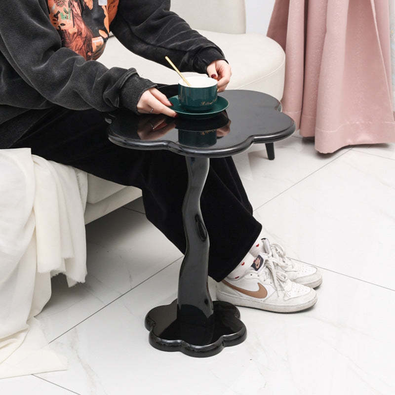 Minimalist Steel Flower-Shaped Coffee Table