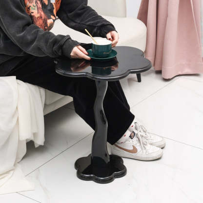 Minimalist Steel Flower-Shaped Coffee Table