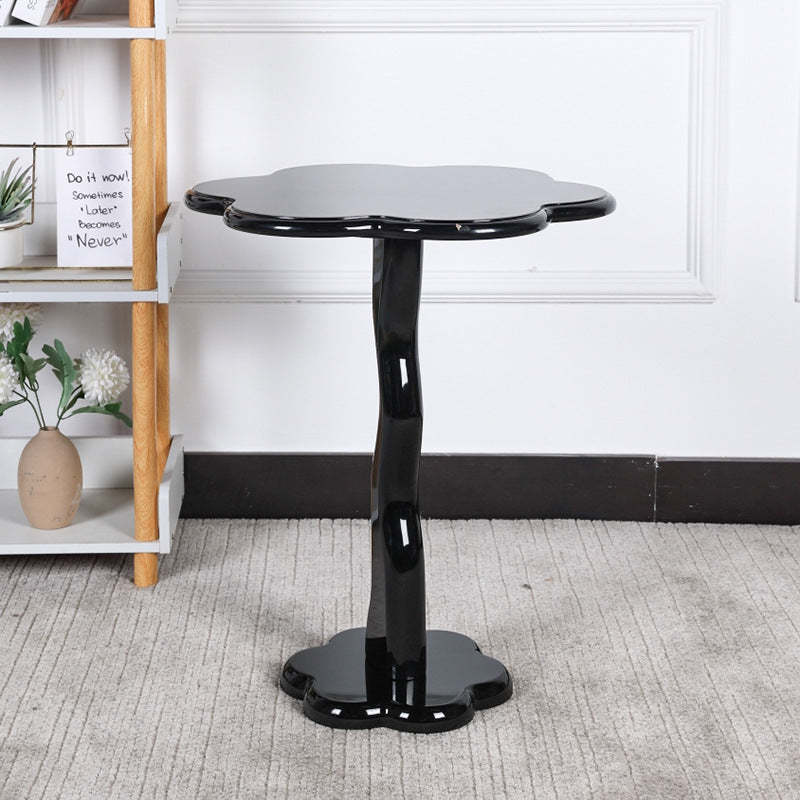 Minimalist Steel Flower-Shaped Coffee Table — Purple