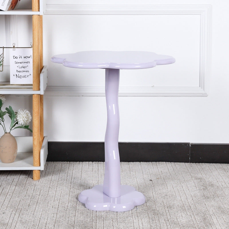 Minimalist Steel Flower-Shaped Coffee Table