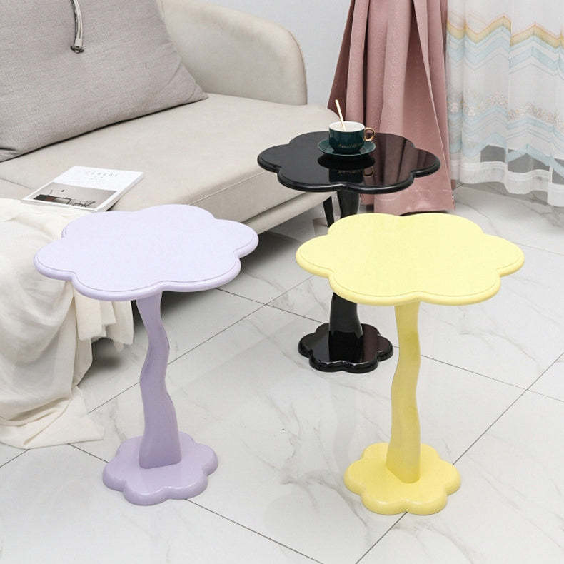 Minimalist Steel Flower-Shaped Coffee Table