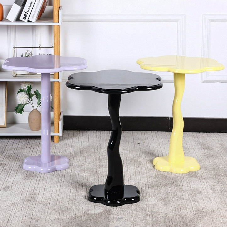 Minimalist Steel Flower-Shaped Coffee Table