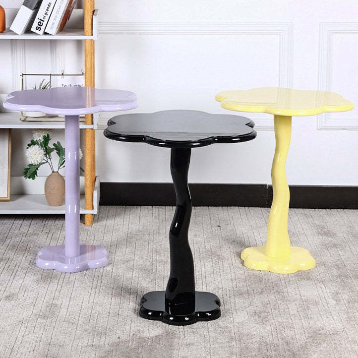 Minimalist Steel Flower-Shaped Coffee Table