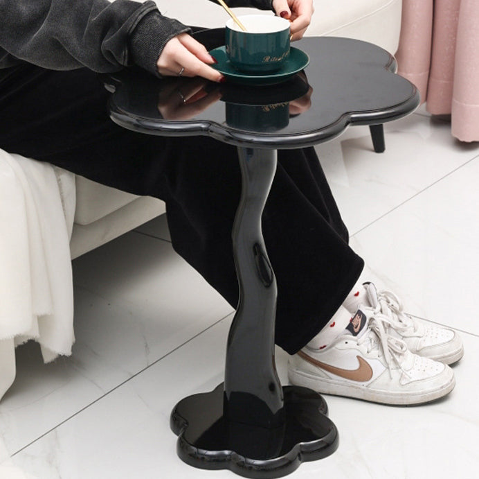 Minimalist Steel Flower-Shaped Coffee Table