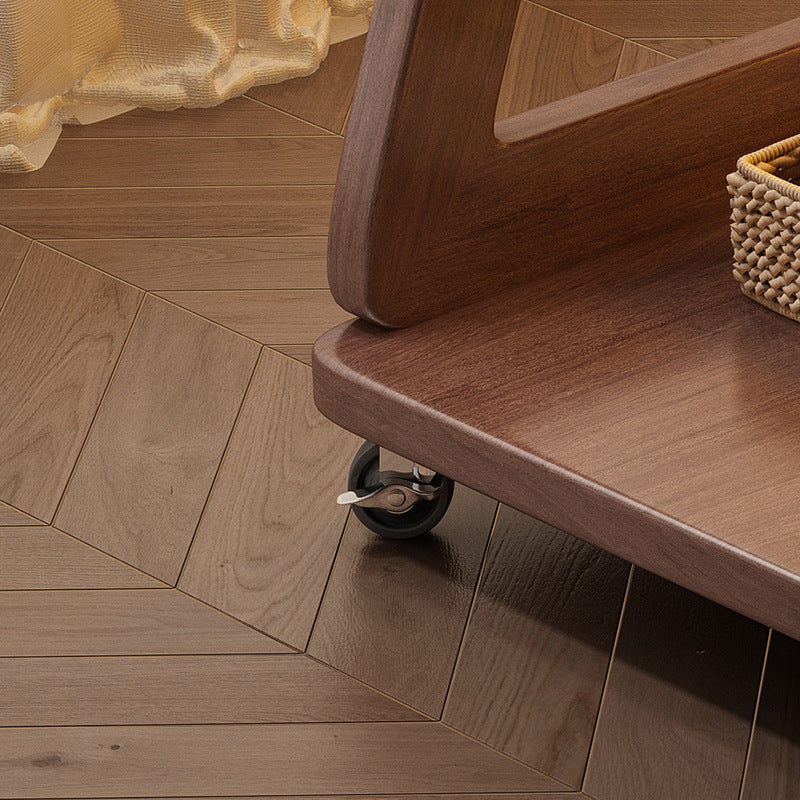 Minimalist Solid Wood 2-Tier Side Table