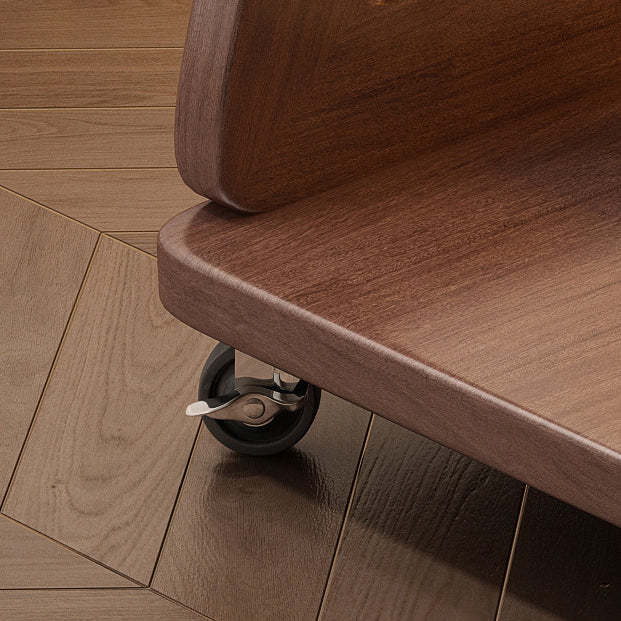Minimalist Solid Wood 2-Tier Side Table