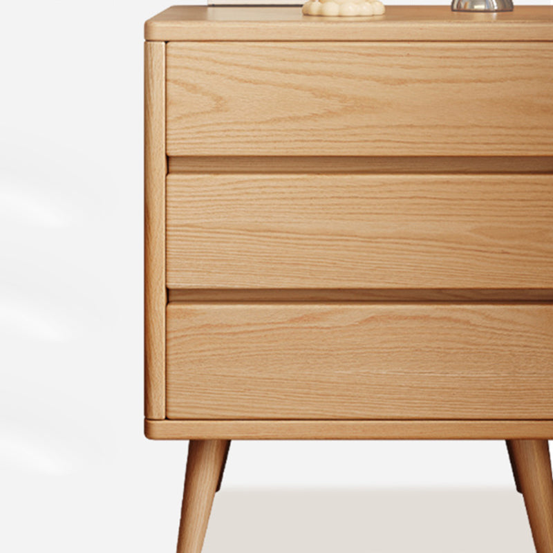 Minimalist Wood Nightstand 2/3-Drawer