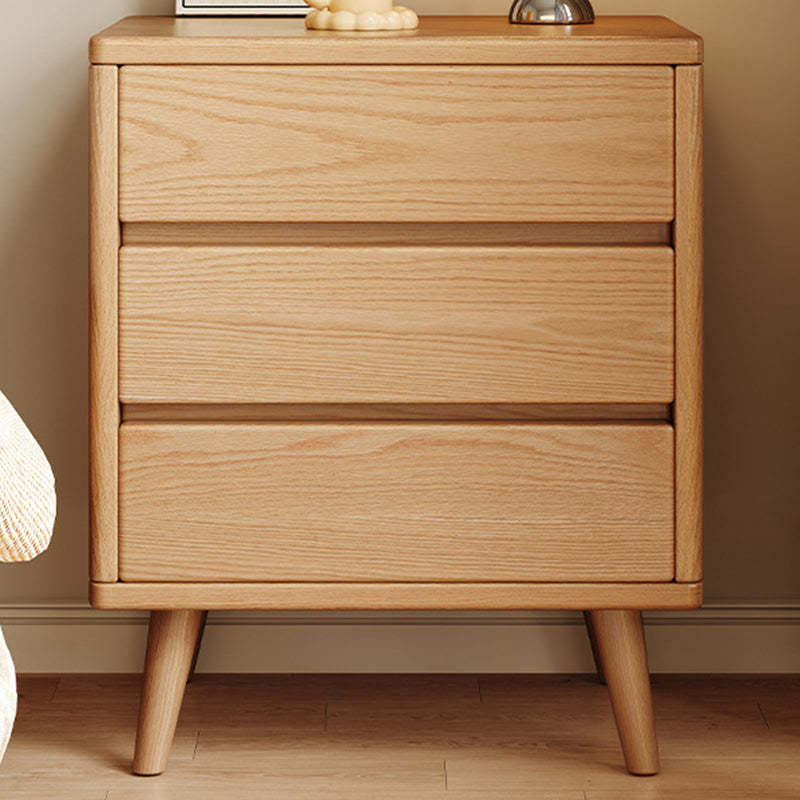 Minimalist Wood Nightstand 2/3-Drawer