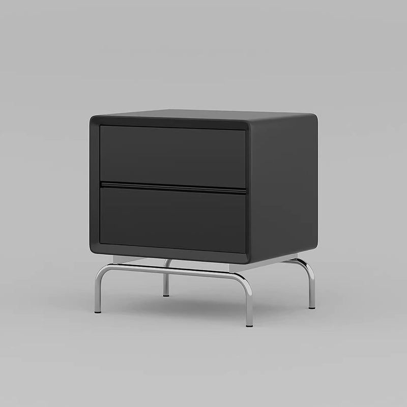 Modern Pine Nightstand 2-Drawer