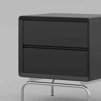 Modern Pine Nightstand 2-Drawer