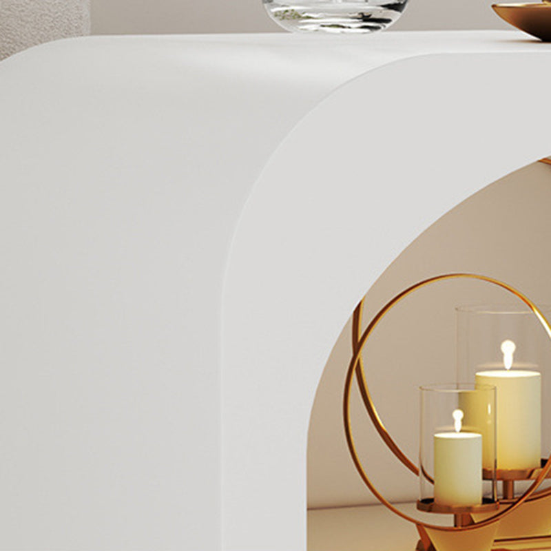 Minimalist Engineered Wood 2-Storage Rounded Nightstand