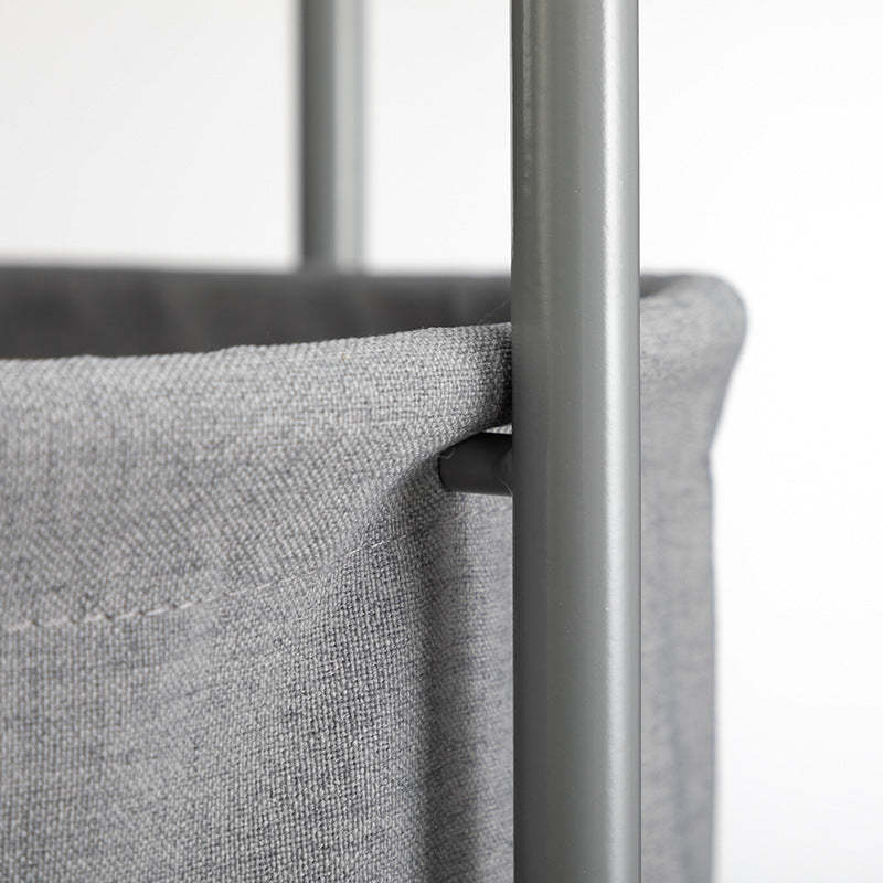 Minimalist Iron Round Coffee Table with Storage