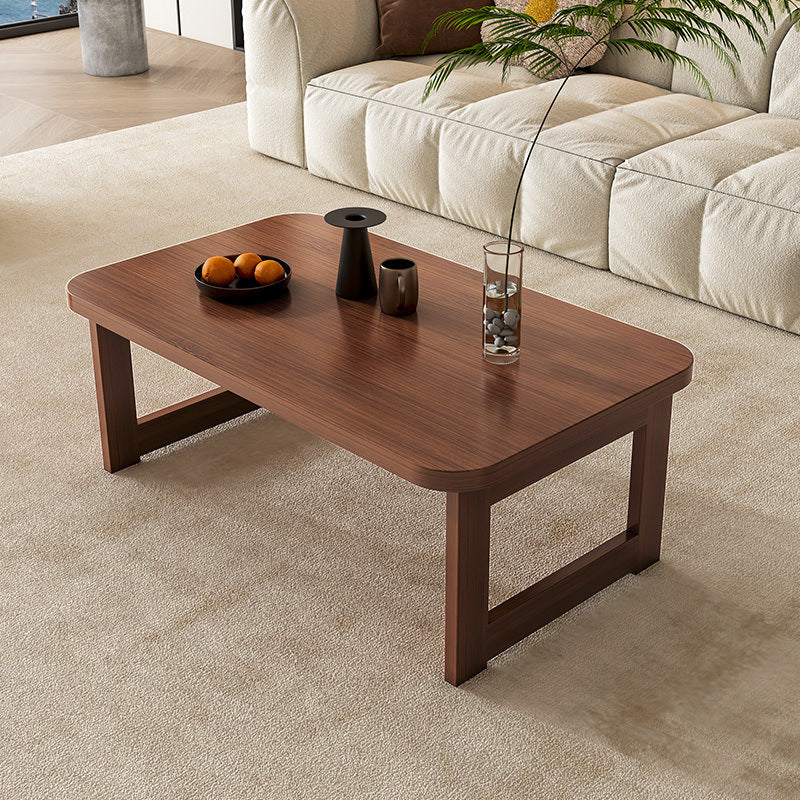 Lighom japanese foldable rounded bamboo coffee tables