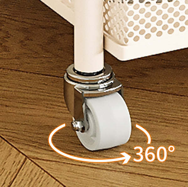 Minimalist Iron Tempered Glass 3-Tier Movable End Table