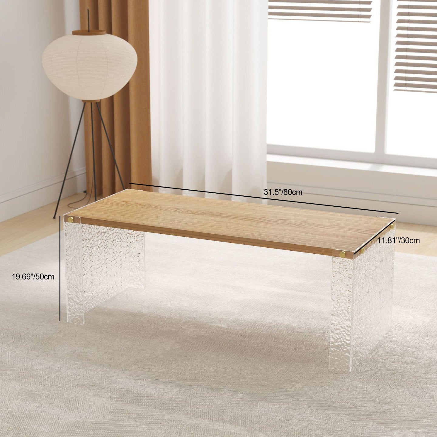 Minimalist Acrylic Coffee Table