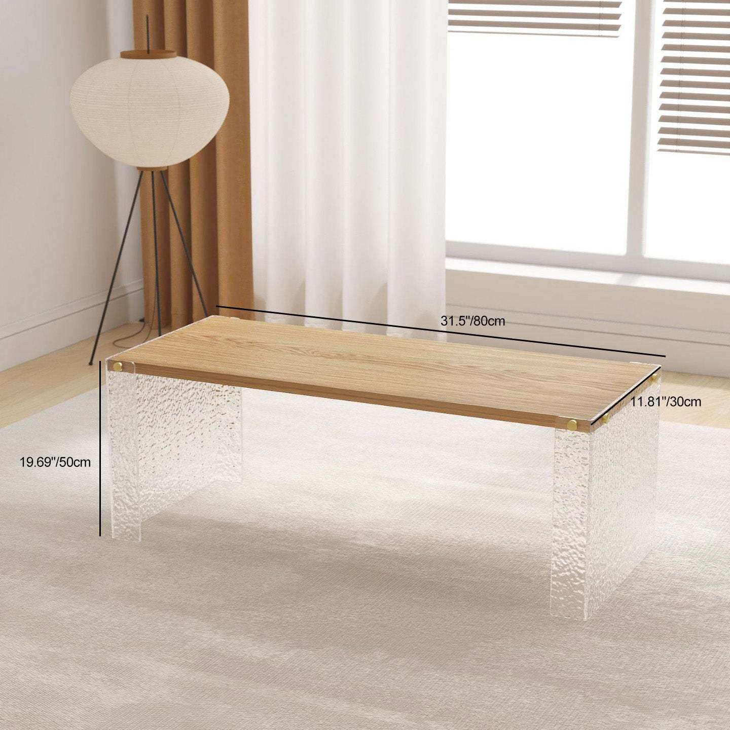 Minimalist Acrylic Coffee Table