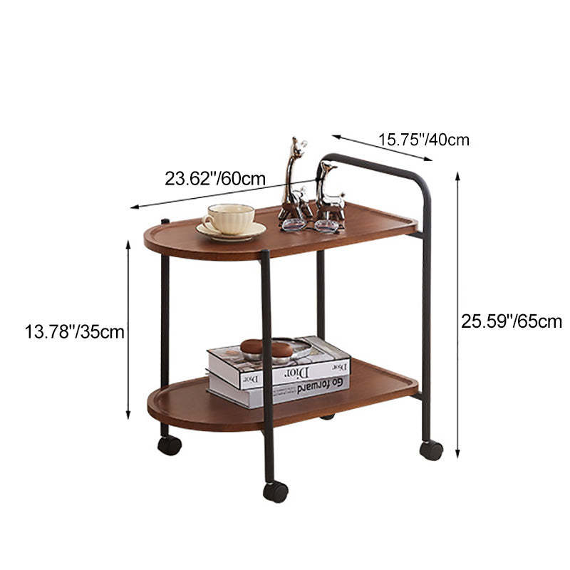 Nordic Stainless Steel 2-Tier Movable Cart