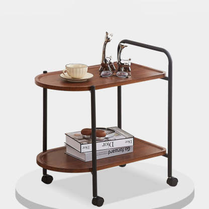 Nordic Stainless Steel 2-Tier Movable Cart