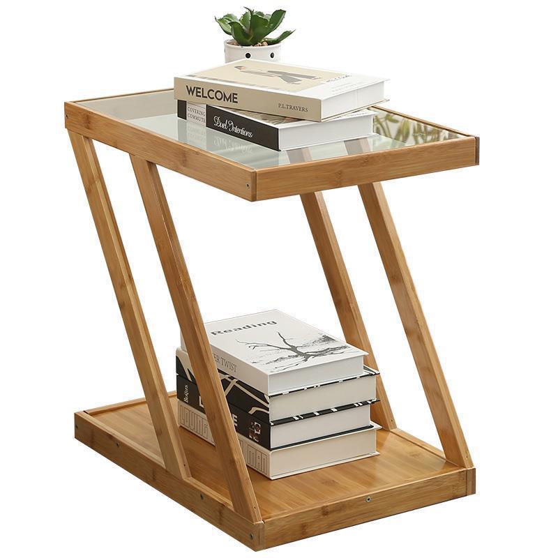 Minimalist Bamboo 2-Tier Shelf