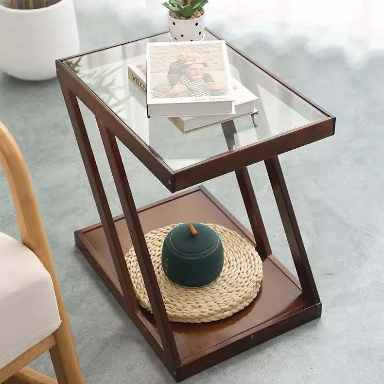 Minimalist Bamboo 2-Tier Shelf