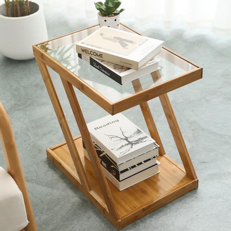 Minimalist Bamboo 2-Tier Shelf
