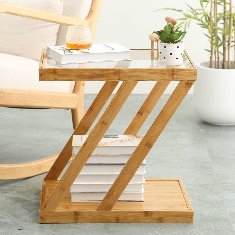Minimalist Bamboo 2-Tier Shelf