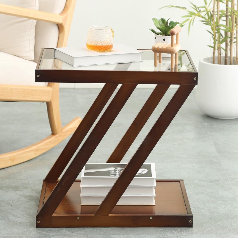 Minimalist Bamboo 2-Tier Shelf