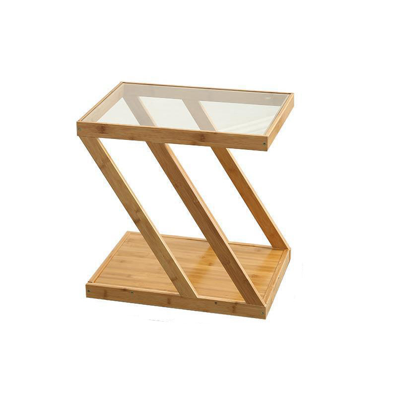 Minimalist Bamboo 2-Tier Shelf
