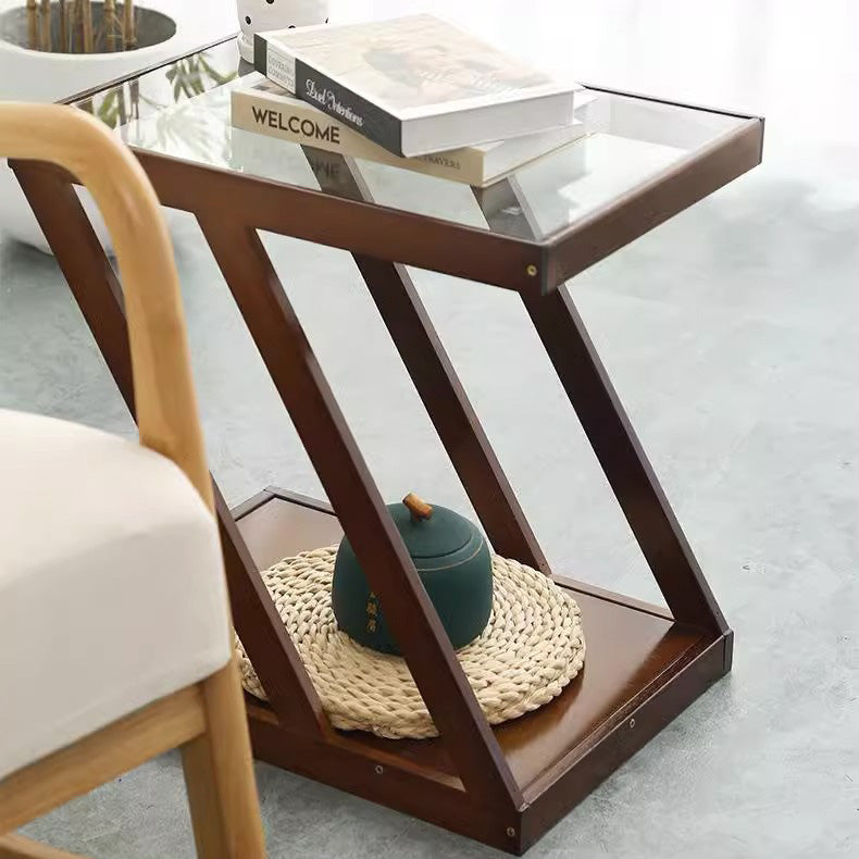 Minimalist Bamboo 2-Tier Shelf