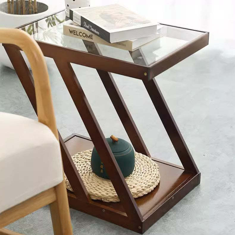 Minimalist Bamboo 2-Tier Shelf
