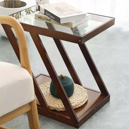 Minimalist Bamboo 2-Tier Shelf