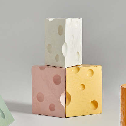 Contemporary Acrylic Plastic Cheese End Table