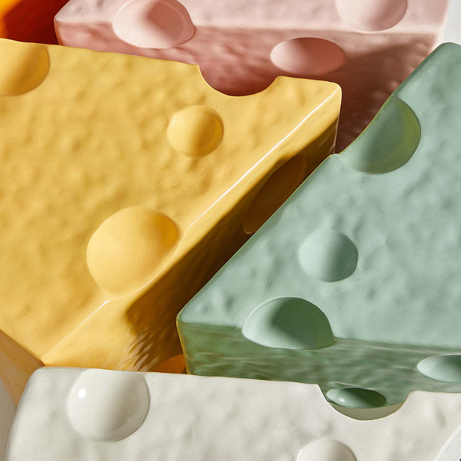 Contemporary Acrylic Plastic Cheese End Table